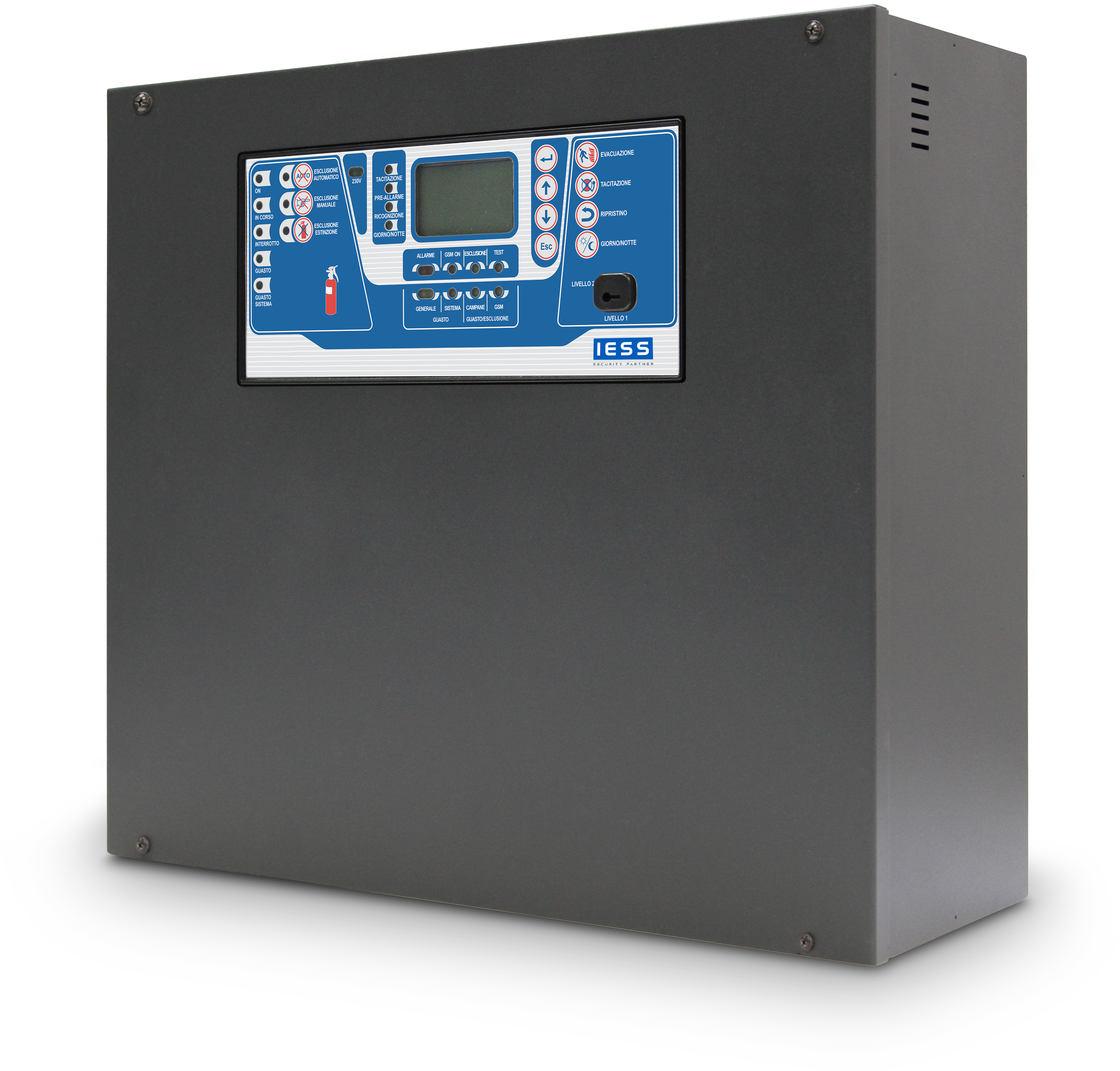 IESS - CENTRALE CONV. ANALOGICO IND. 4 ZONE+2 L