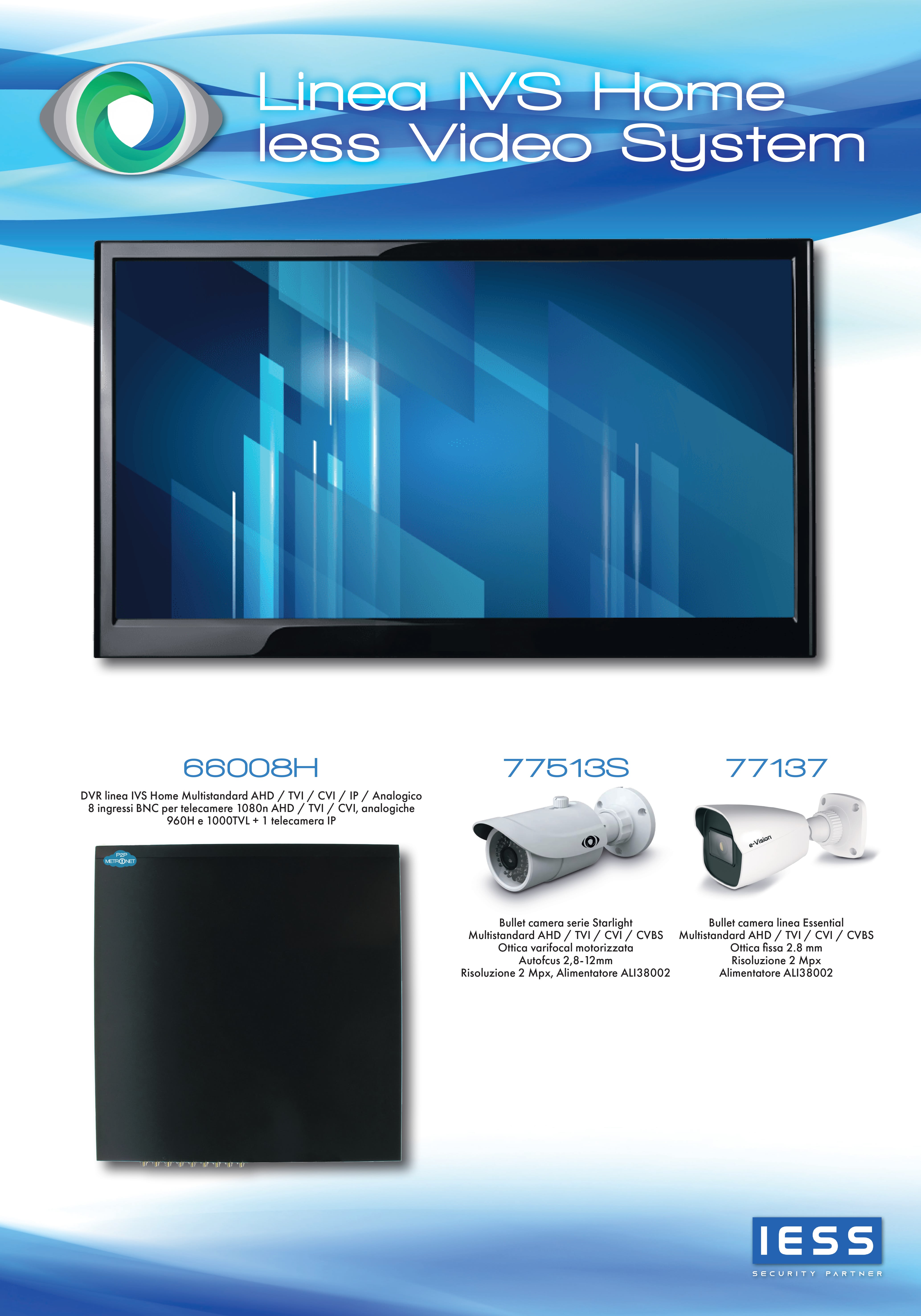 IESS - PANNELLO TVCC IVS HOME CON MONITOR 21POL