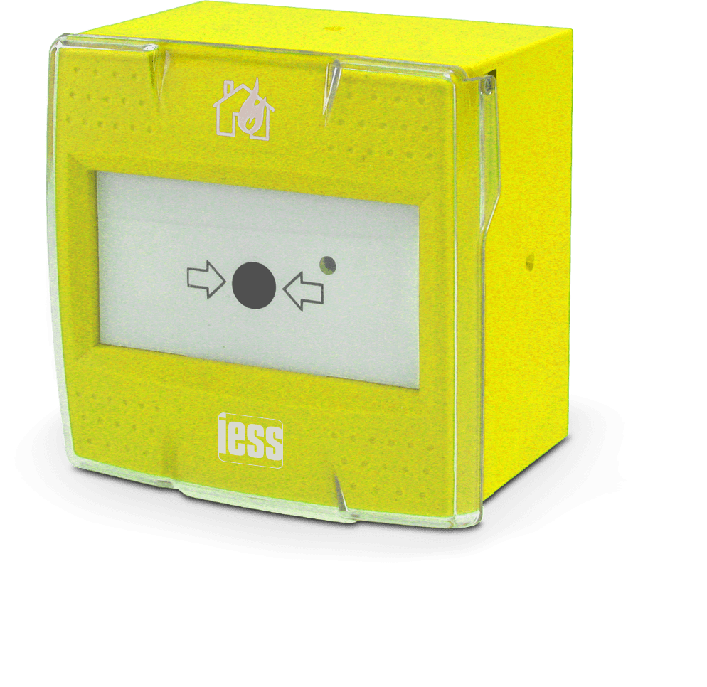 IESS - PULSANTE CONV. A PRESSIONE GIALLO RIPRIS PRV1G
