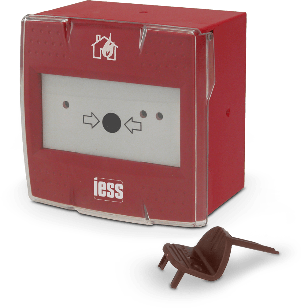 IESS - PULSANTE ANTINCENDIO ANALOGICO CON ISOL.