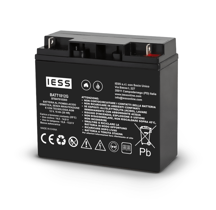 IESS - BATTERIA AGM 12V 18AH