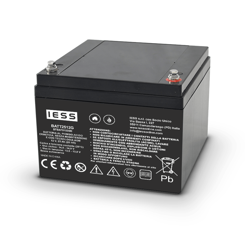 IESS - BATTERIA AGM 12V 25AH