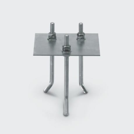 IGUZZINI ILLUMINAZIONE - CONTROPIASTRA ACC.ZINC.C/ZANCHE PER LING