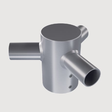 IGUZZINI ILLUMINAZIONE - TESTAPALO TRIPLO FE.ZINC.PER PALO D=102