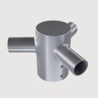 IGUZZINI ILLUMINAZIONE - TESTAPALO TRIPLO FE.ZINC.PER PALO D=102