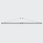 IGUZZINI ILLUMINAZIONE - BRAC.DOPP.ALL.L=900 C/FLAN+TIRA.X PALO D