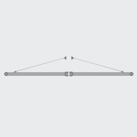 IGUZZINI ILLUMINAZIONE - BRAC.DOPP.ALL.L=900 C/FLAN+TIRA.X PALO D