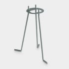 IGUZZINI ILLUMINAZIONE - CONTROP.D=79 C/ZANC.D=6 L=178 X IWAY D=9