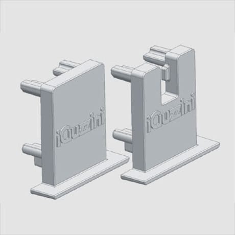 IGUZZINI ILLUMINAZIONE - NR.5+5 TESTATE PER PROFILO ALTO FRAME LE 3.MXL8.001.0