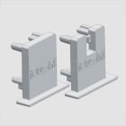 IGUZZINI ILLUMINAZIONE - NR.5+5 TESTATE PER PROFILO ALTO FRAME LE 3.MXL8.015.0