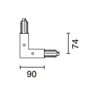 IGUZZINI ILLUMINAZIONE - GIUNTO AD L C/CONDUT.TERRA ESTER.X BINAR 3.MXX5.004.0