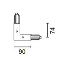 IGUZZINI ILLUMINAZIONE - GIUNTO AD L C/CONDUT.TERRA ESTER.X BINAR 3.MXX5.004.0