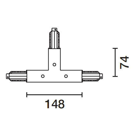 IGUZZINI ILLUMINAZIONE - GIUNTO T C/CONDUT.TERRA SINIST+INTER.X B 3.MXX7.004.0