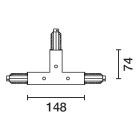 IGUZZINI ILLUMINAZIONE - GIUNTO T C/CONDUT.TERRA SINIST+INTER.X B 3.MXX7.004.0