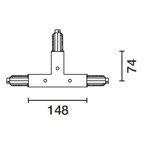 IGUZZINI ILLUMINAZIONE - GIUNTO T C/CONDUT.TERRA DESTRO+ESTER.X B