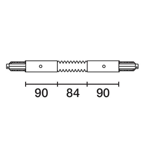 IGUZZINI ILLUMINAZIONE - GIUNTO FLESSIBILE PER BINARIO 3.MXY1.001.0