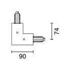 IGUZZINI ILLUMINAZIONE - GIUNTO AD L C/CONDUT.TERRA INTER.X BINAR