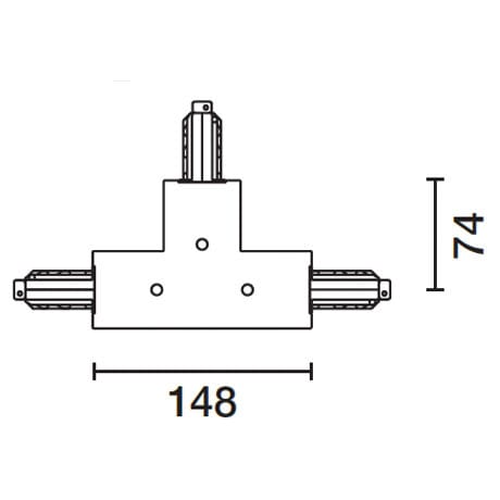 IGUZZINI ILLUMINAZIONE - GIUNTO T C/CONDUT.TERRA DESTRO+INTER.BIN 3.MXY8.001.0