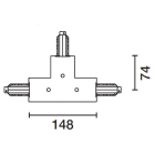 IGUZZINI ILLUMINAZIONE - GIUNTO T C/CONDUT.TERRA DESTRO+INTER.BIN 3.MXY8.001.0