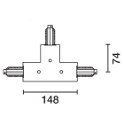 IGUZZINI ILLUMINAZIONE - GIUNTO T C/CONDUT.TERRA DESTRO+INTER.BIN