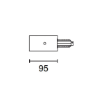 IGUZZINI ILLUMINAZIONE - TESTATA ALIM.C/CONT.TERRA DESTRO X BINAR 3.MY30.004.0