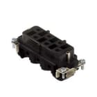 I.L.M.E. - FRUTTO PRESA 6 POLI NERO CPF 06 N