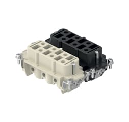 I.L.M.E. - FRUTTO PRESA 6 POLI NERO CPF 06 N