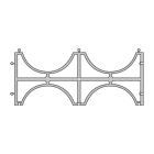 INDUSTRIE POLIECO MPB - SELLETTA DUE GOLE DIAM.110 PVC