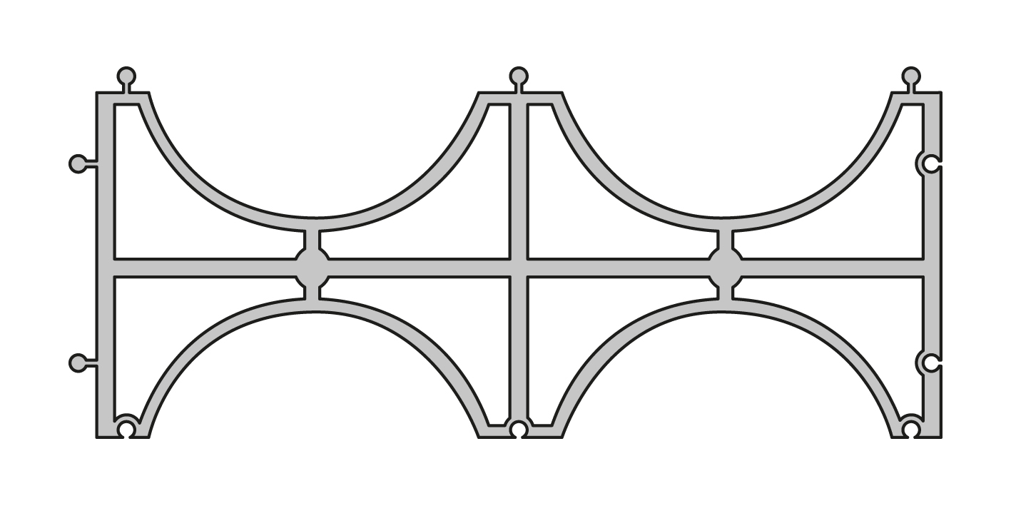 INDUSTRIE POLIECO MPB - SELLETTA DUE GOLE DIAM. 160 PVC SELLETTA160