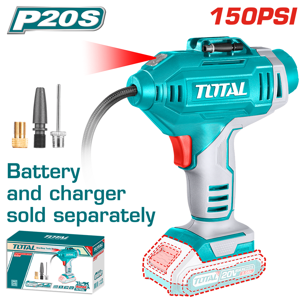 INECO - COMPRESSORE PORTATILE 20V CM