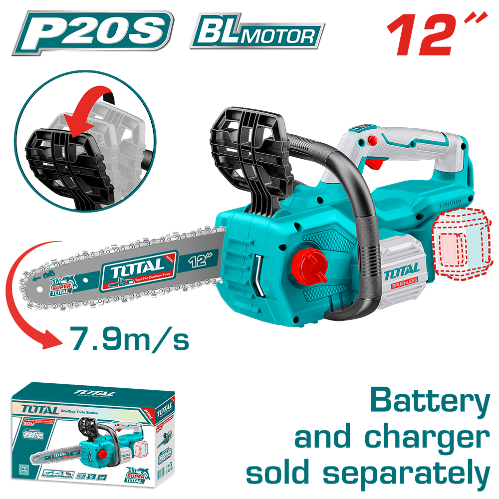 INECO - MOTOSEGA BATTERIA 12 20V BL