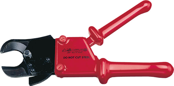 INTERCABLE TOOLS - Cesoia manuale a cremagliera per cord Cu/Al D32mm isolata 1000V