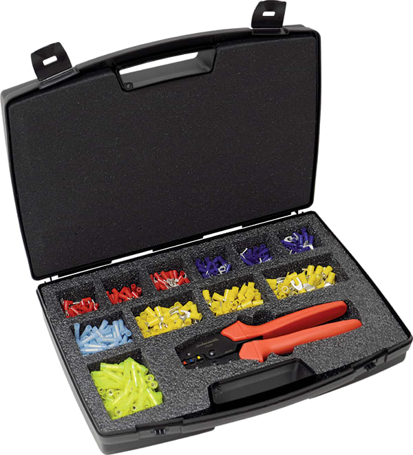 INTERCABLE TOOLS - SET PINZA CON CONN./CAPIC.PREISOLATI 0,5