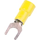 INTERCABLE TOOLS - Terminale isolato antivibrante PA 6.6 giallo forcella foro D6mm