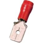 INTERCABLE TOOLS - Innesto maschio isolato 0,5-1mm² 6,3x0,8 rosso ottone stagnato