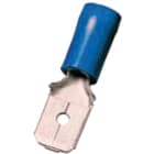 INTERCABLE TOOLS - Innesto maschio isolato 1,5-2,5mm² 6,3x0,8 blu ottone stagnato