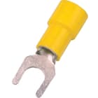 INTERCABLE TOOLS - Terminale isolato DIN 46237 4-6mm² M4 giallo, forcella