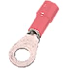INTERCABLE TOOLS - Terminale isolato antivibrante PA 6.6 rosso occhiello foro D4mm