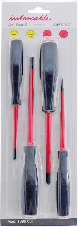INTERCABLE TOOLS - Set giraviti isolati 1000V FUTUR II blister