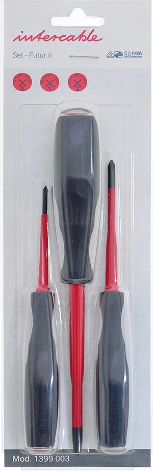 INTERCABLE TOOLS - Set giraviti isolati 1000V FUTUR II blister 1399003