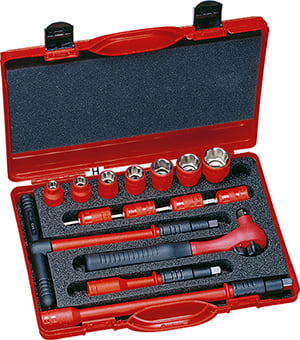 INTERCABLE TOOLS - Set utensili componibili Combi 10 (3/8") isolati 1000V