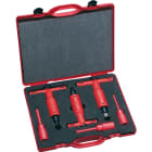 INTERCABLE TOOLS - Set chiave dinamometrica a T (8-10-15 Nm) 3/8" isolati 1000V