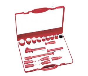 INTERCABLE TOOLS - Set chiave a crichetto Set Combi a T 1/2" isolati 1000V