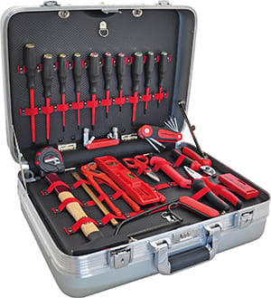 INTERCABLE TOOLS - Valigia in alluminio "Alustar" con utensili