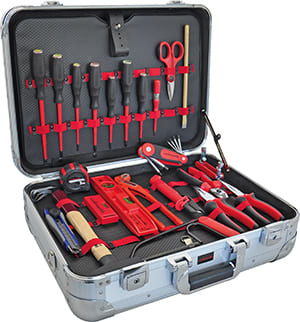 INTERCABLE TOOLS - Valigia in alluminio "Alu" con utensili