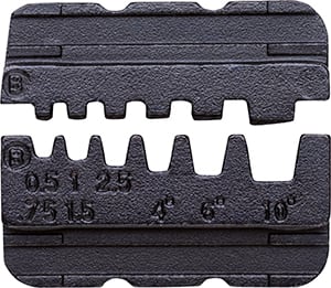 INTERCABLE TOOLS - MATRICE PER TUBETTI TERMINALI 0,5-2,5-4-