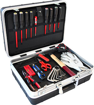 INTERCABLE TOOLS - Valigia in resina "Intercable" con utensili AO0108