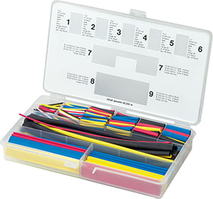 INTERCABLE TOOLS - Assortimento guaine termorestringenti colorate in box di plastica