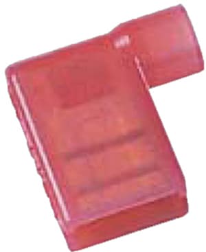 INTERCABLE TOOLS - Innesto femmina 90° tutto isolato 0,5-1mm², 6,3x0,8 rosso, PA