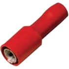 INTERCABLE TOOLS - Innesto cilindrico femmina isolato 0,5-1mm² Ø4mm rosso
